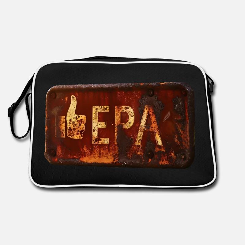 Rostiges LIKE EPA-Schild mit Retro-Feeling Retro Tasche