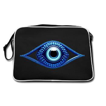 Nazar Blick - Retro Tasche - Schwarz/Weiß - Hinten