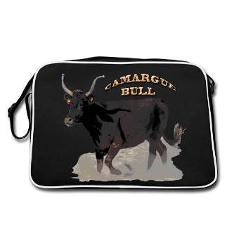 Taureau de Camargue - Sac Retro - noir/blanc - Dos