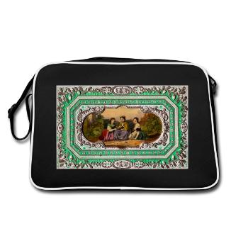 Victorian Vintage Artwork - Retro Bag - black/white - Back