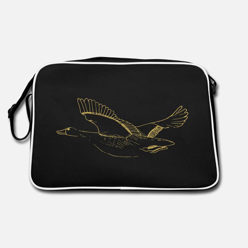 Illustrierte Designs mit Gans Retro Tasche