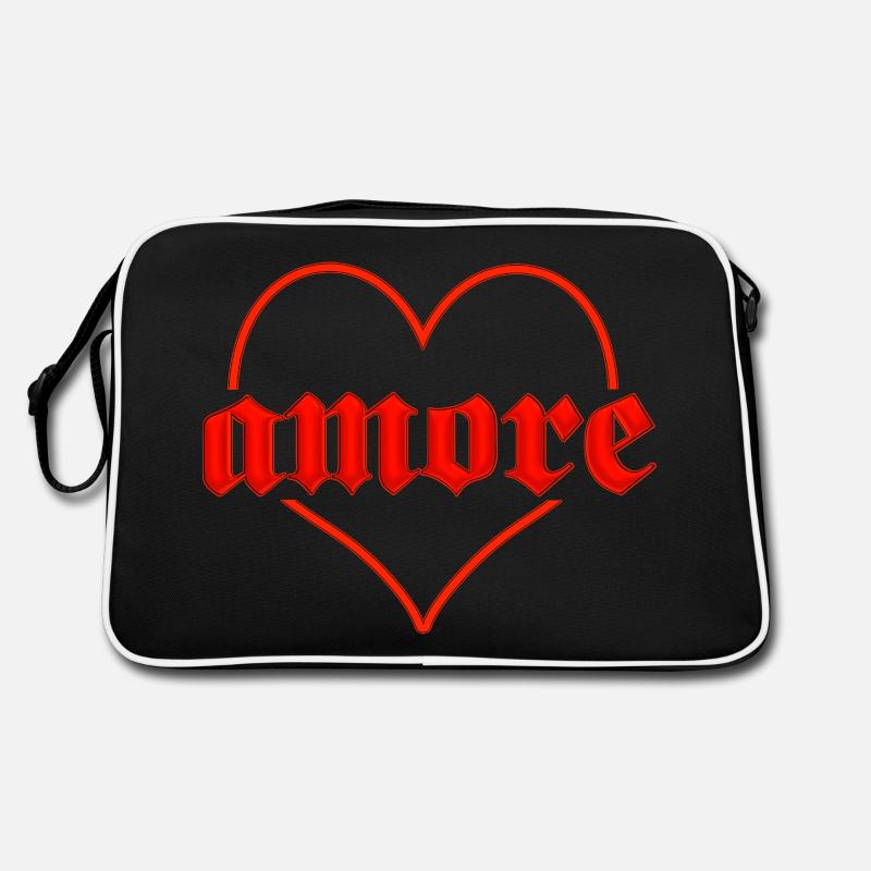amore mit Herz Retro Tasche
