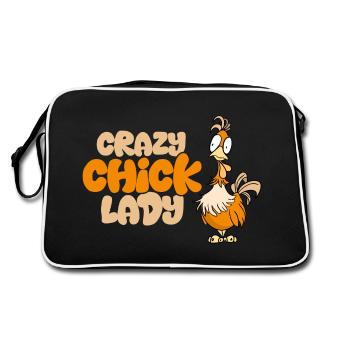 Crazy Chick Lady - Sac Retro - noir/blanc - Dos