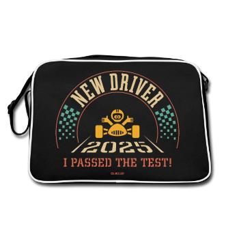 New Driver 2025 - J’ai réussi le test ! (4C) - Sac Retro - noir/blanc - Dos