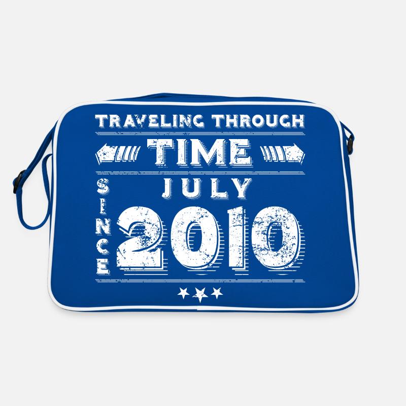 Vintage Zeitreise Geburtstags Design Juli 2010 Retro Tasche
