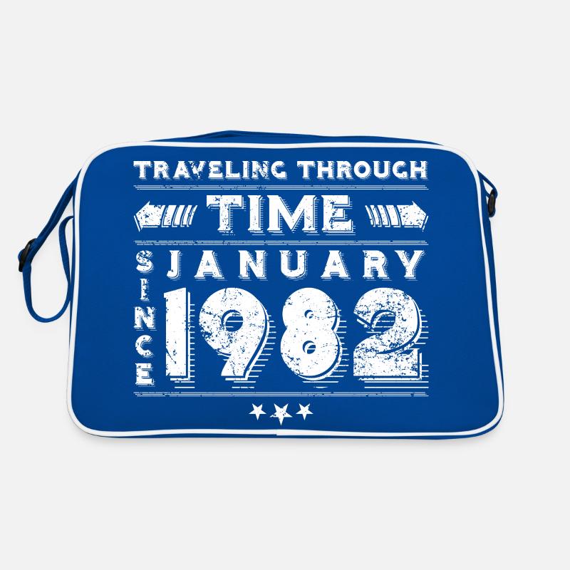 Vintage Zeitreise Geburtstags Design Januar 1982 Retro Tasche