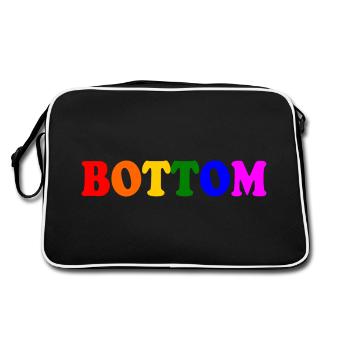 Bottom - Retro Bag - black/white - Back