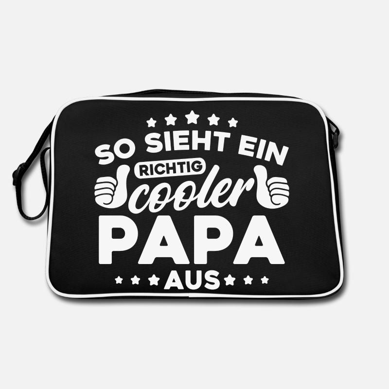 So sieht ein richtig cooler Papa aus Retro Tasche