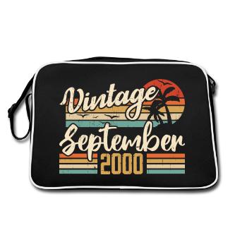 September 2000 Birthday Gift September 2000 - Retro Bag - black/white - Back
