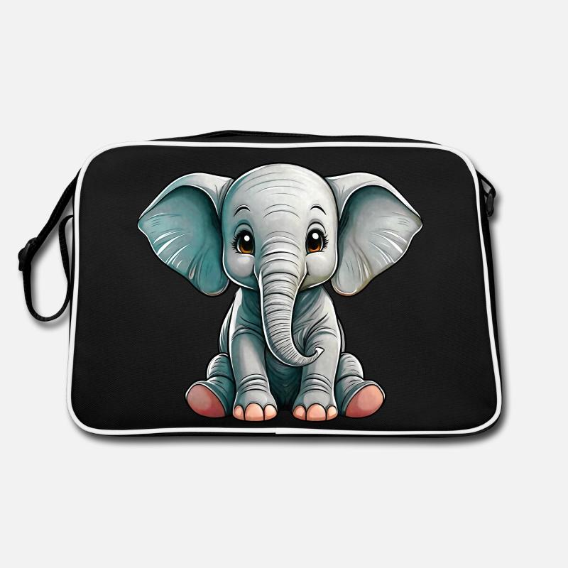 Kleiner Elefant Retro Tasche