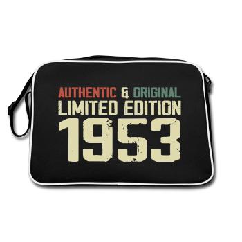 1953 Birthday Gift 1953 Vintage 1953 Retro - Retro Bag - black/white - Back