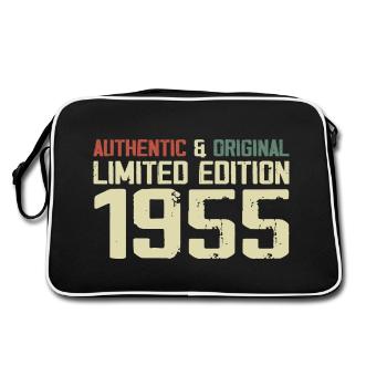 1955 Birthday Gift 1955 Vintage 1955 Retro - Retro Bag - black/white - Back