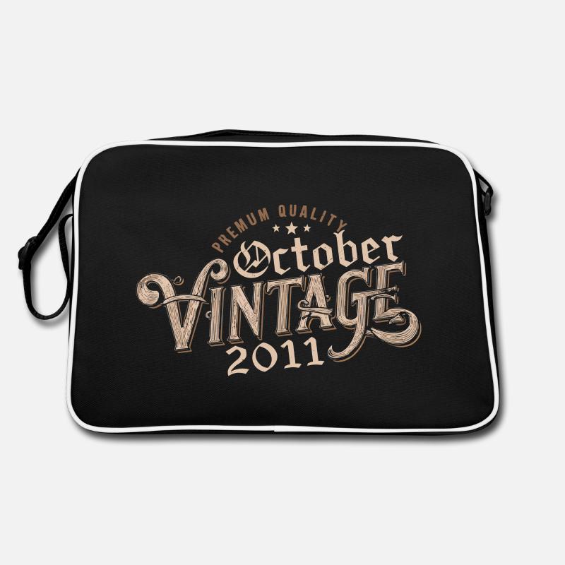 Octobre Cadeau D'anniversaire | Né en Octobre 2011 Sac Retro