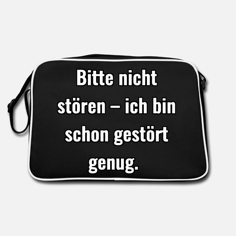 Bitte nicht stören... Retro Tasche