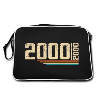 Millésime Anniversaire 2000 Fête Anniversaire 2000 - Sac Retro - noir/blanc - Dos