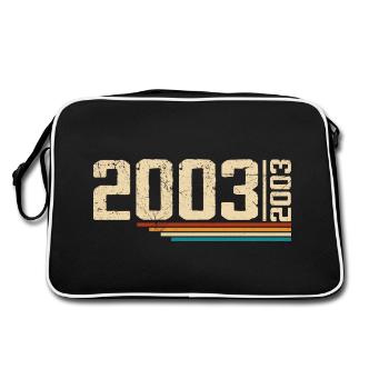Millésime Anniversaire 2003 Fête Anniversaire 2003 - Sac Retro - noir/blanc - Dos