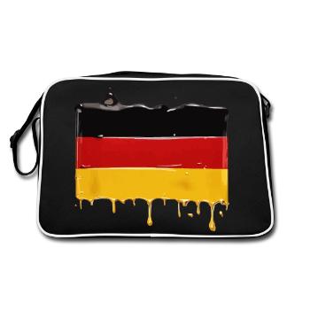 GERMANY FLAG GERMAN FLAG - Retro Bag - black/white - Back