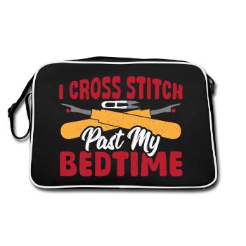 Cross Stitch After Bedtime Cross Stitch - Retro Bag - black/white - Back
