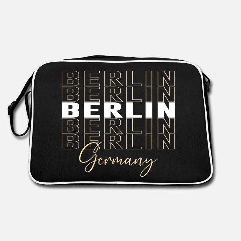 Berlin Schrift Deutschland Retro Tasche