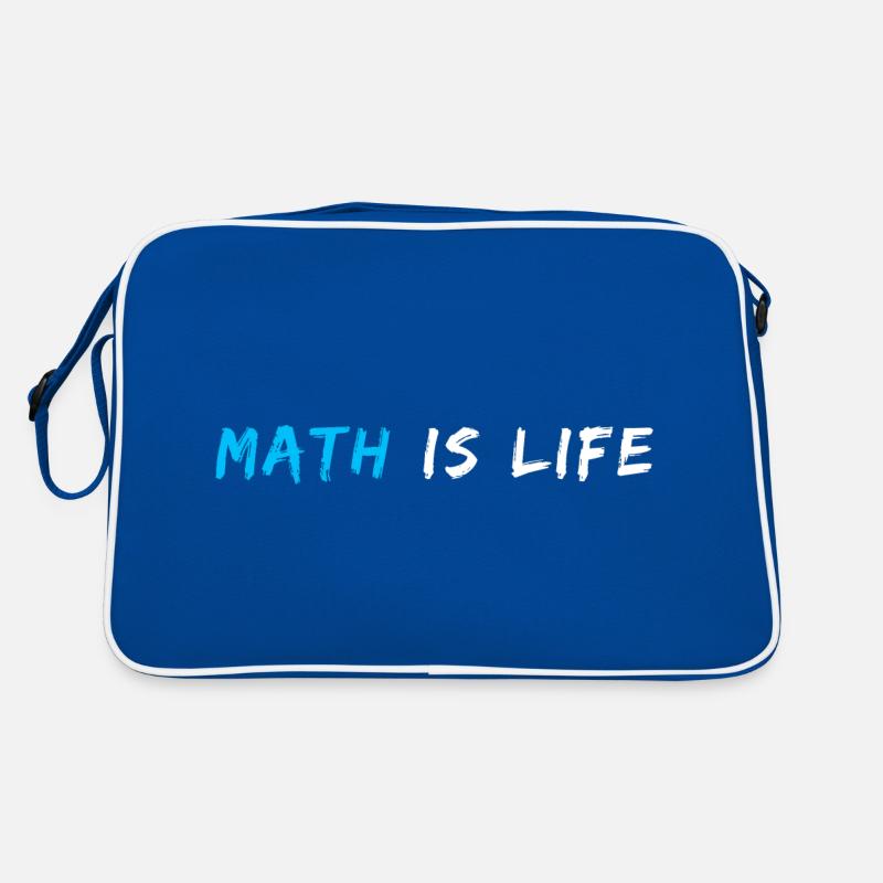 Math Is Life Quote | Funny Math Pun | Math Joke Retro Bag