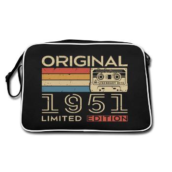 Cadeau Anniversaire 1951 Rétro 1951 - Vintage 1951 - Sac Retro - noir/blanc - Dos