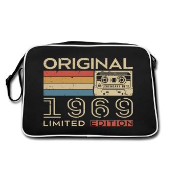 1969 Retro 1969 Birthday Gift - Vintage 1969 - Retro Bag - black/white - Back