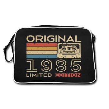 Cadeau Anniversaire 1985 Rétro 1985 - Vintage 1985 - Sac Retro - noir/blanc - Dos