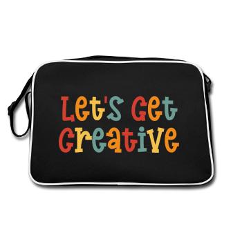 Let's Get Creative - Artist - Retro Bag - black/white - Back