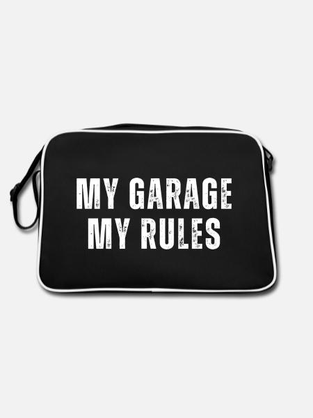 Mechanic Saying | Funny Mechanic Quote - Retro Bag - black/white