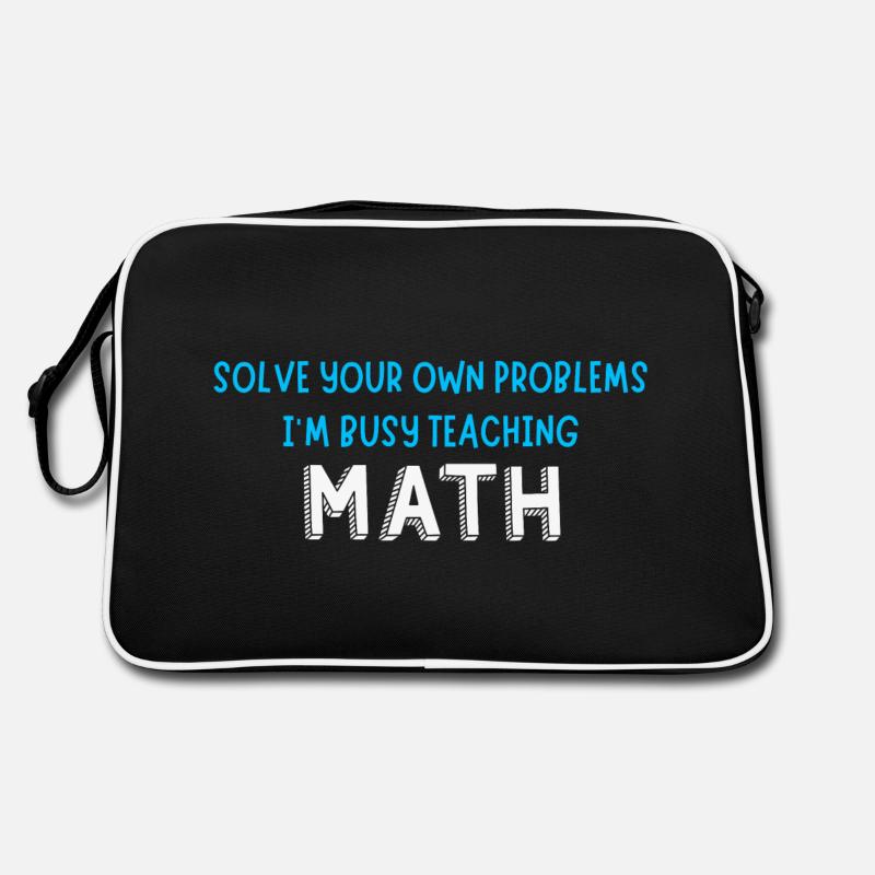 Funny Mathematics Quote Joke | Maths Teacher Retro Bag