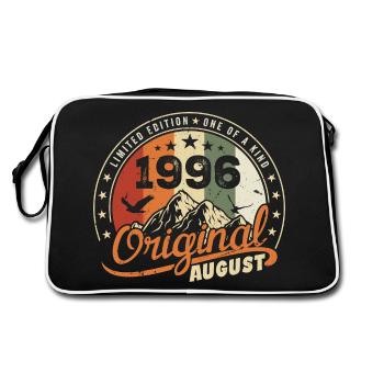 August 1996 Birthday Gift August 1996 Retro 1996 - Retro Bag - black/white - Back