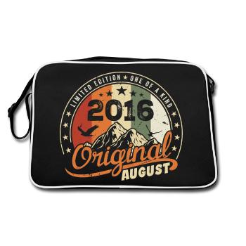 Août 2016 Cadeau Anniversaire Août 2016 Rétro 2016 - Sac Retro - noir/blanc - Dos