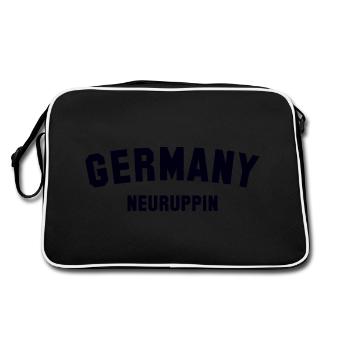 NEURUPPIN, Allemagne - Sac Retro - noir/blanc - Dos