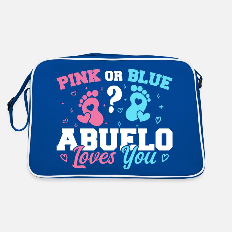 Rosa oder Blau Abuelo liebt dich - Abuelo Opa Retro Tasche