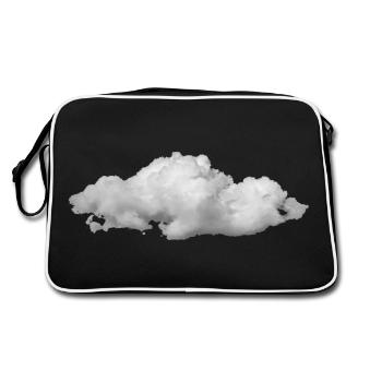 Fluffy Cloud - Retro Bag - black/white - Back