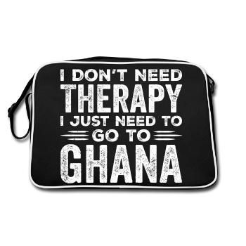 I Dont Need Therapy I just Need Go To Ghana - Sac Retro - noir/blanc - Dos
