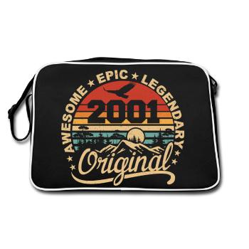 Original 2001 Cadeau Anniversaire 2001 Rétro 2001 - Sac Retro - noir/blanc - Dos
