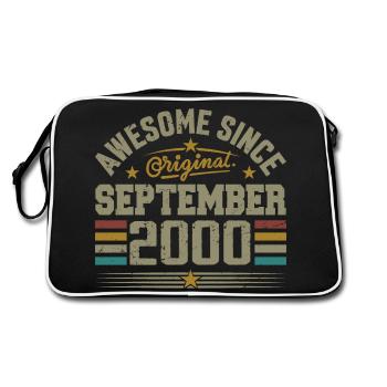 September 2000 Gift Built in September 2000 - Retro Bag - black/white - Back