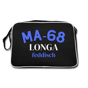 Mannheim 68 Longa feddisch - Sac Retro - noir/blanc - Dos