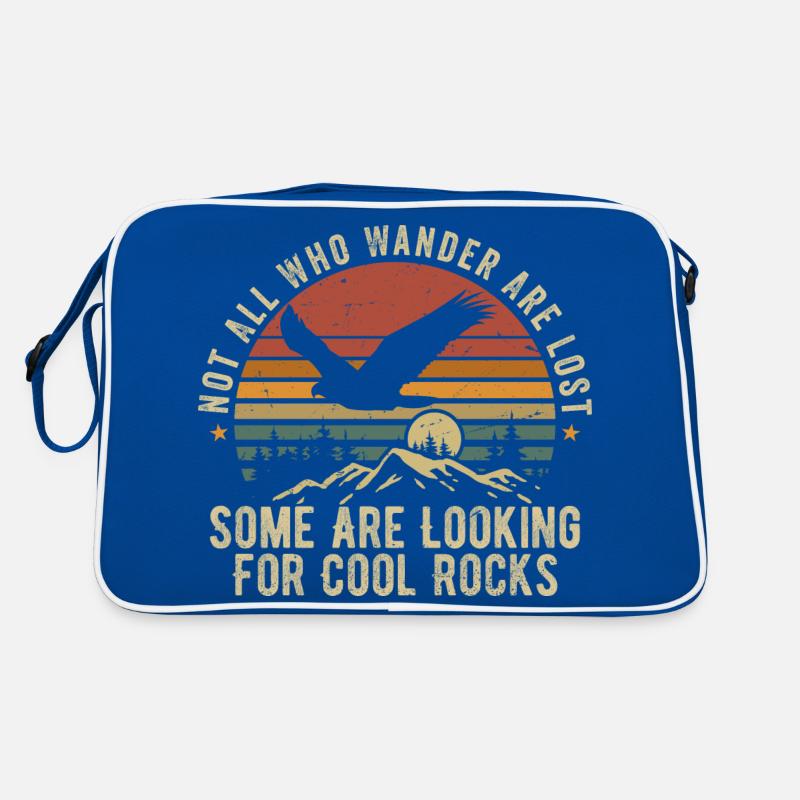 Not All Who Wander Are Lost - Cool Rocks Design Sac Retro