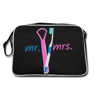 M. Mme - Sac Retro - noir/blanc - Dos