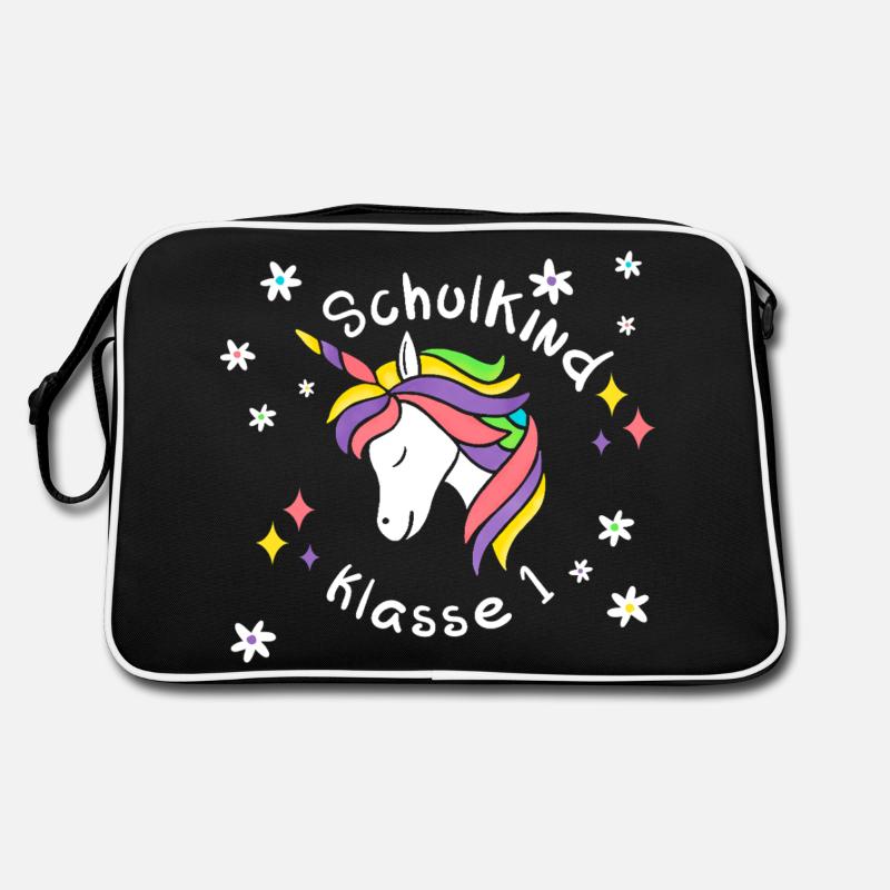 Schulkind Einschulung EINHORN Retro Tasche