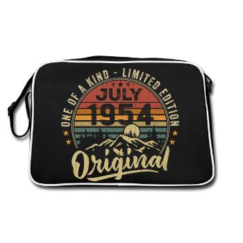 July 1954 Original 1954 July 1954 Gift - Retro Bag - black/white - Back