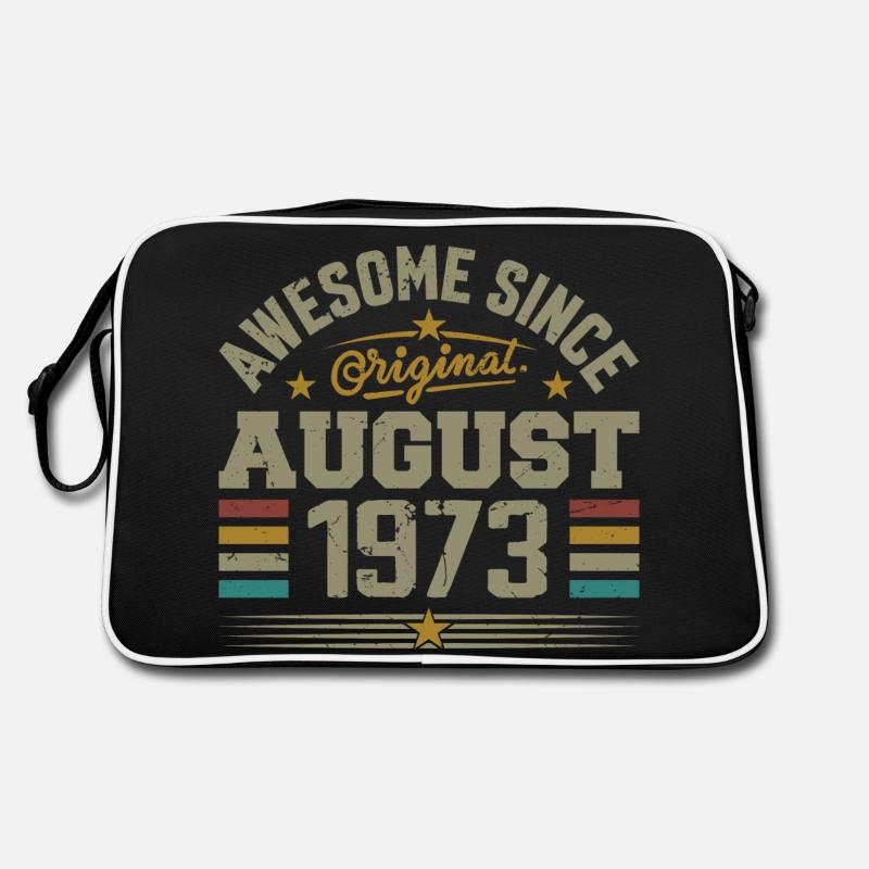 August 1973 Birthday August 1973 August 1973 Retro Retro Bag