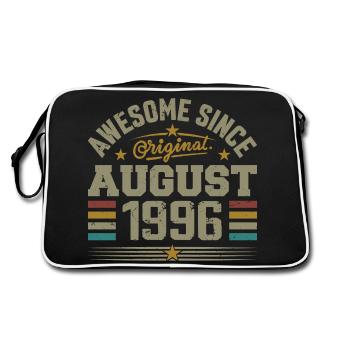 August 1996 Birthday August 1996 August 1996 Retro - Retro Bag - black/white - Back
