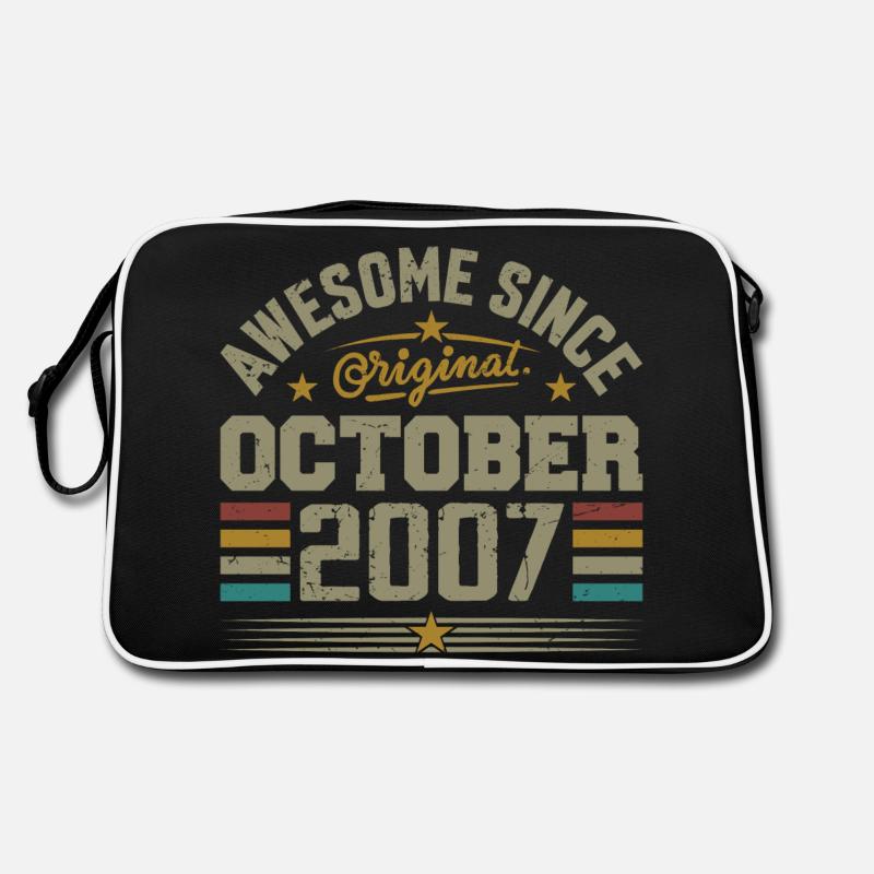 Né en Octobre 2007 | Anniversaire Octobre 2007 Sac Retro