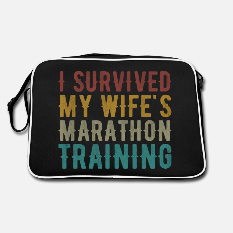 Wifes Training Schedule Funny Triathlon Gift Retro Bag