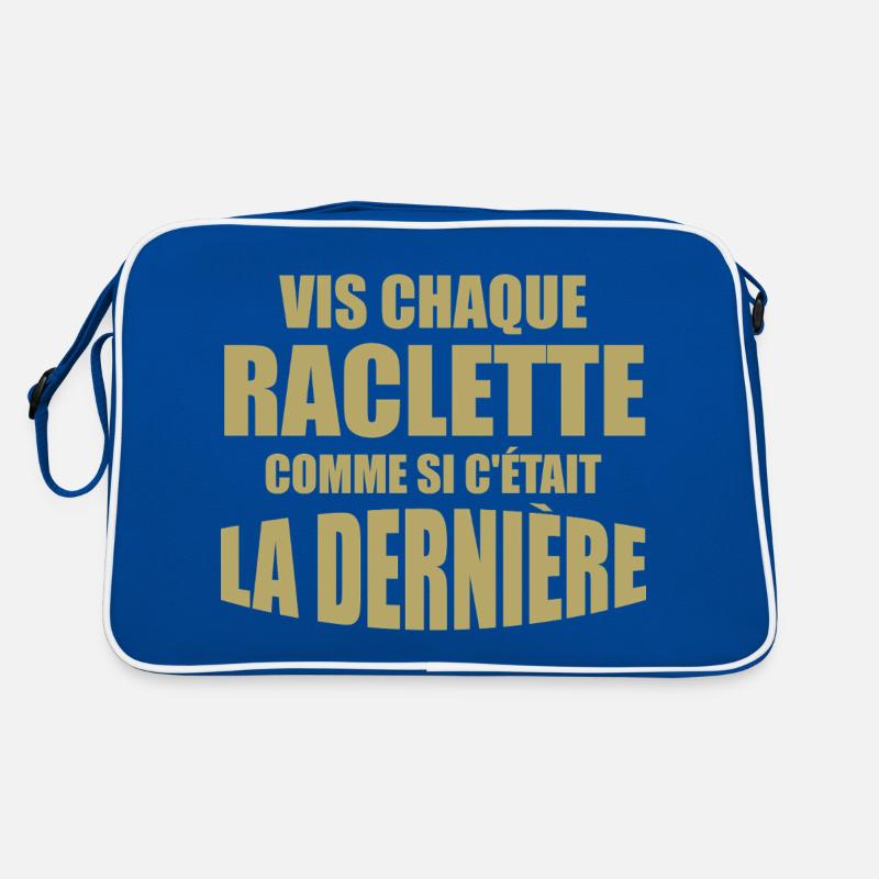Raclette, cheese, melted cheese Retro Bag