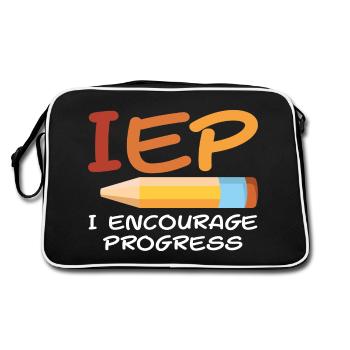 IEP SPED Teacher Art | Special Education Teacher - Sac Retro - noir/blanc - Dos