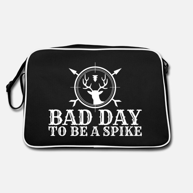 Bad Day to Be a Spike Hunter Hunting Deer Retro Bag